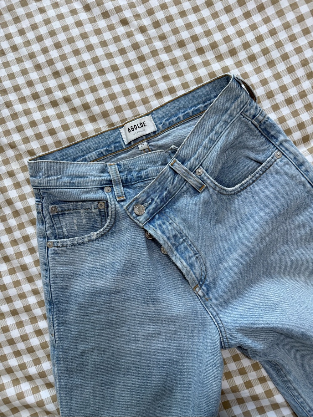 Agolde Criss Cross Straight Jean